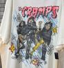 The Cramps rockband kortärmad vit retro T-shirt Återtryck S-5XL Unisex T-shirt