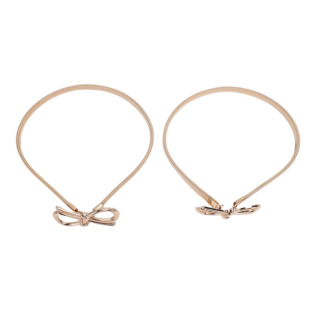 4 Stück Vorhanghalter Aluminiumlegierung Federdesign Vorhanghalter Bänder Modern Gold für Schlafzimmer Wohnzimmer Zuhause