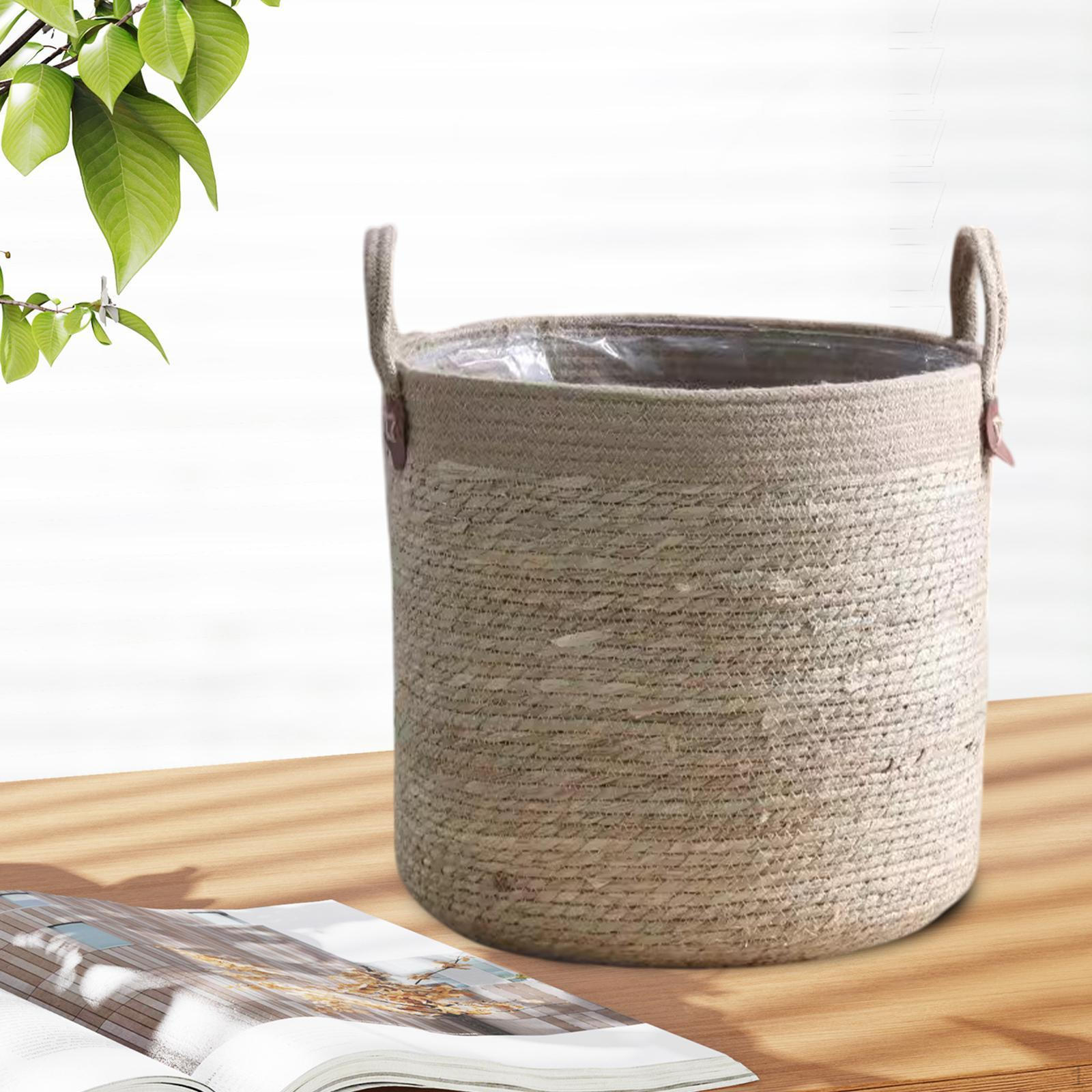 

Корзина для цветов и растений ручной работы, водонепроницаемый слой включен L