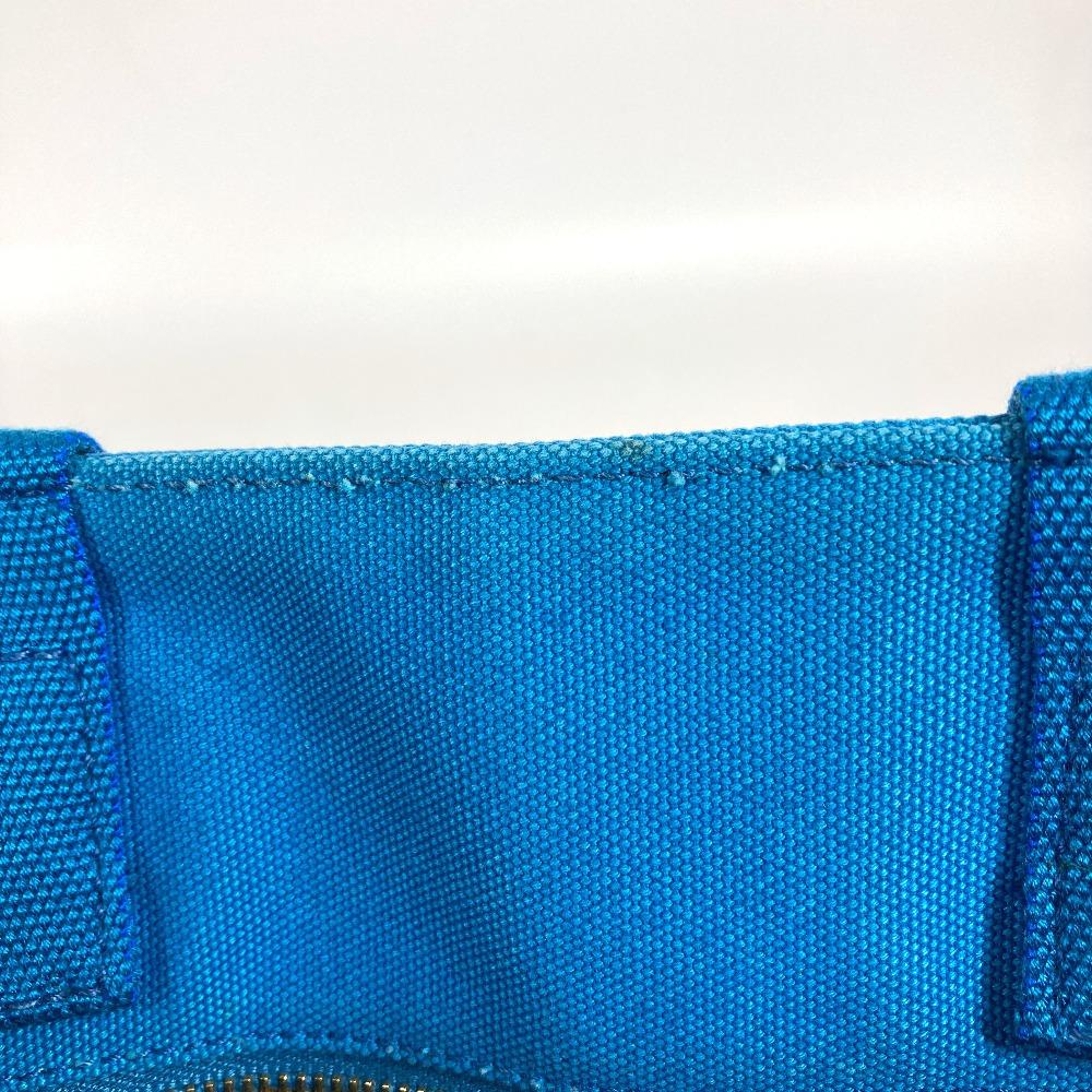 PRADA Canapa logo Bag Shoulder Bag Tote Bag Canvas blue/White