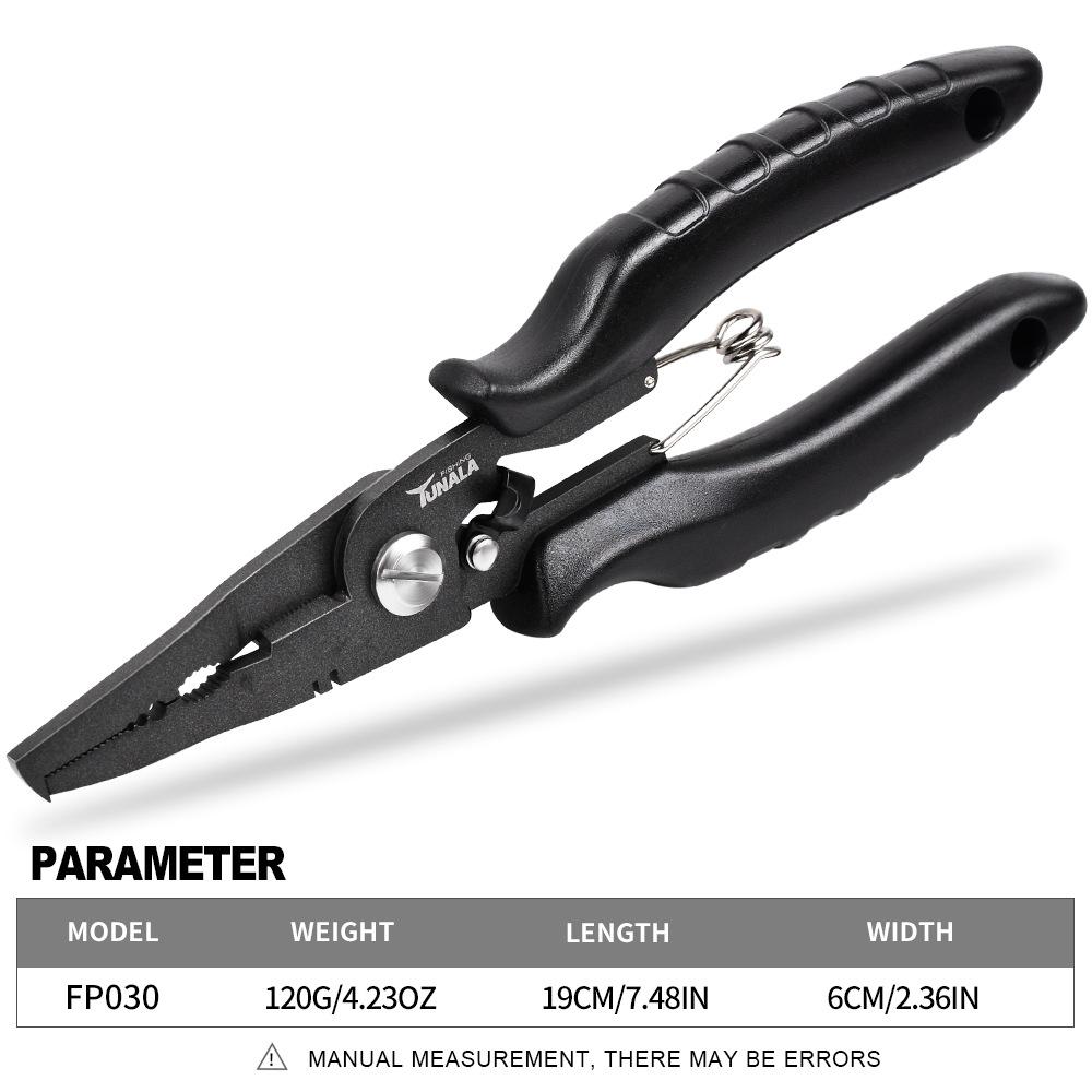 2024 Přenosné multifunkční rybářské kleště 19cm Odstraňovač háčků Nerezová ocel Rybářské náčiní Plovákový ovladač Rybářské potřeby