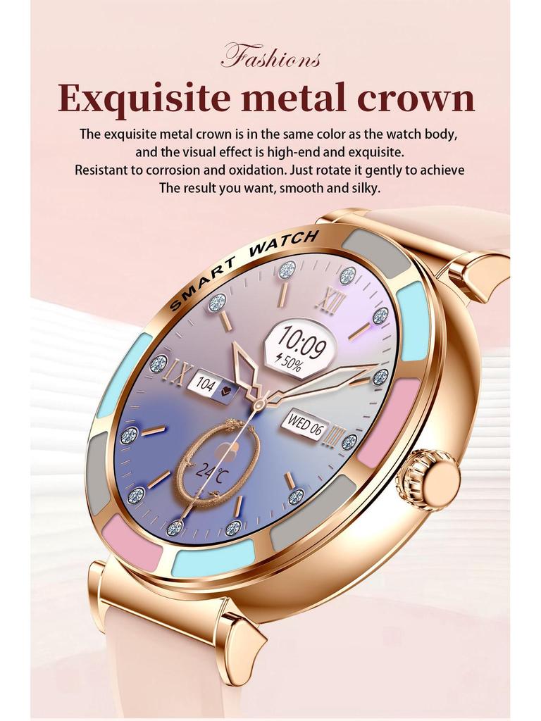 Women's Bluetooth Smartwatch: Heart Rate, Sleep Monitor, IP67 Waterproof, Outdoor Sports Bracelet