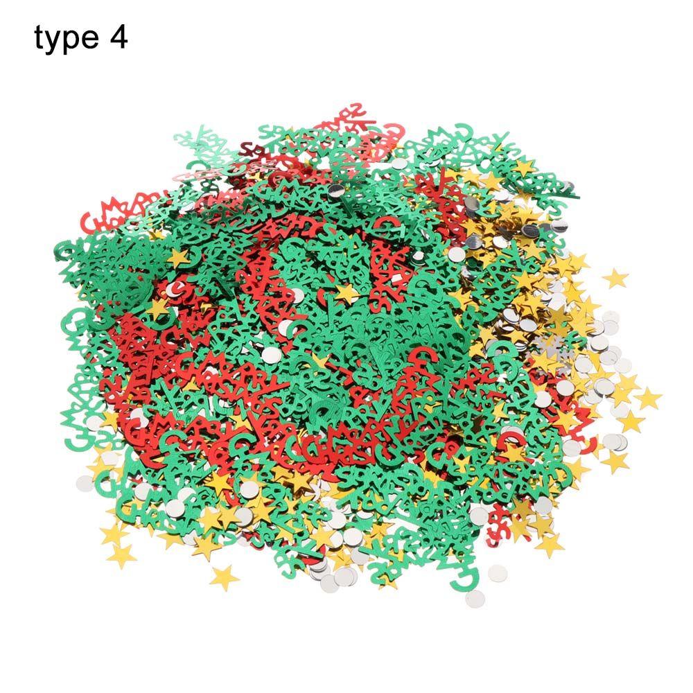 60g Mixed Color Xmas Home Confetti Tinfoil Sequins Christmas Decoration Party Supply