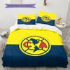 America Football Club Pattern Bedding,Quilt Set Quilt Cover Pillowcase Home Birthday Gift(1 * Duvet Cover + 2 * Pillowcase, Without Core)