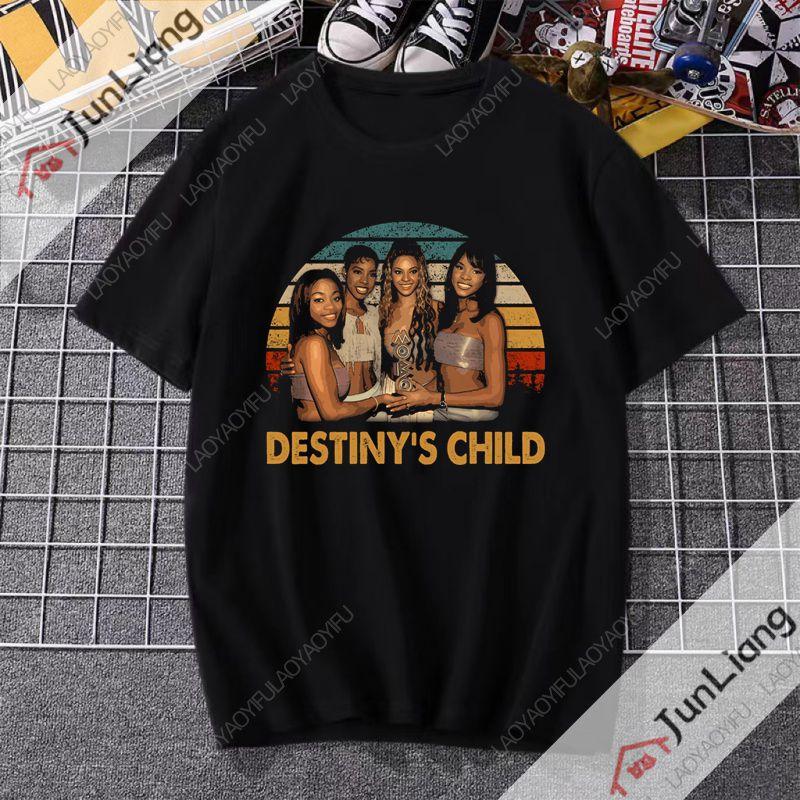 Destinys Child T-Shirt Grafiken Kleidung Sommer Oberteile Hemden für Herren Modisch lässig entspannt Streetwear für Männer und Frauen