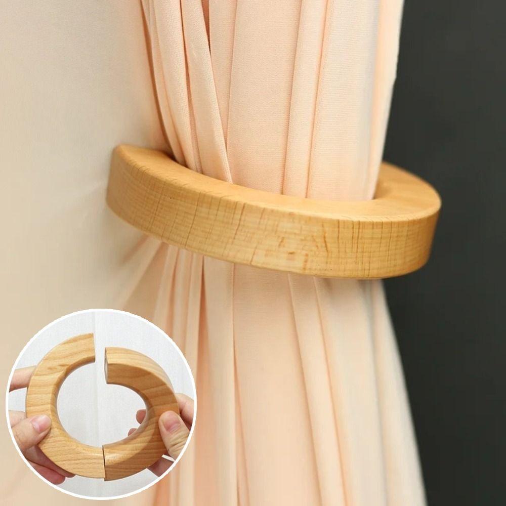 Rotating Window Screen Ring Magnetic Clip Curtain Tie Fashion Curtain Strap Holding Curtain