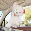 Cute Cartoon Teddy Dog Plush Hanging Tissue Box For Car Home Use