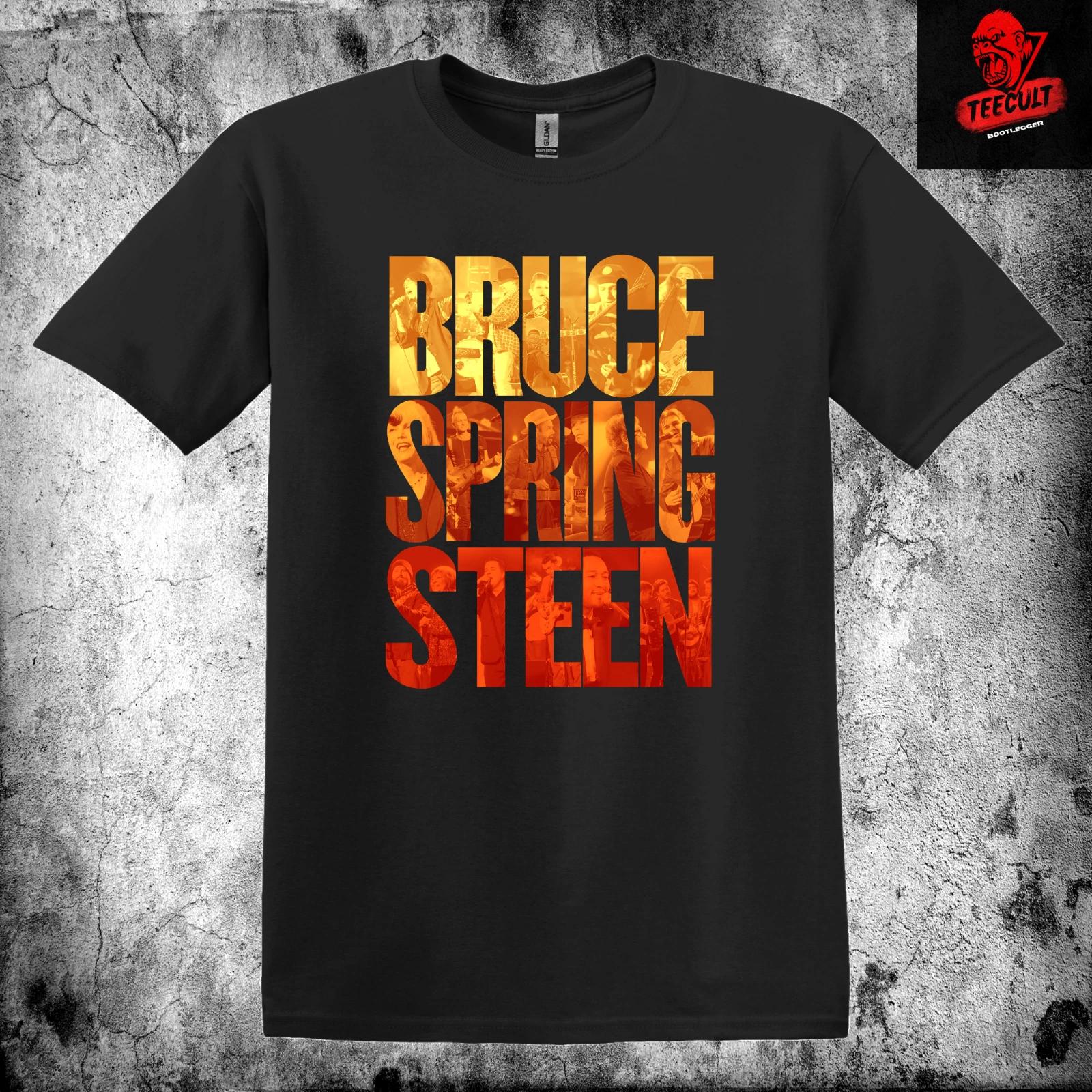 Men s and Women s T-shirts Bruce Springsteen Classic Rock Tee Unisex Heavy Cotton XXXXL