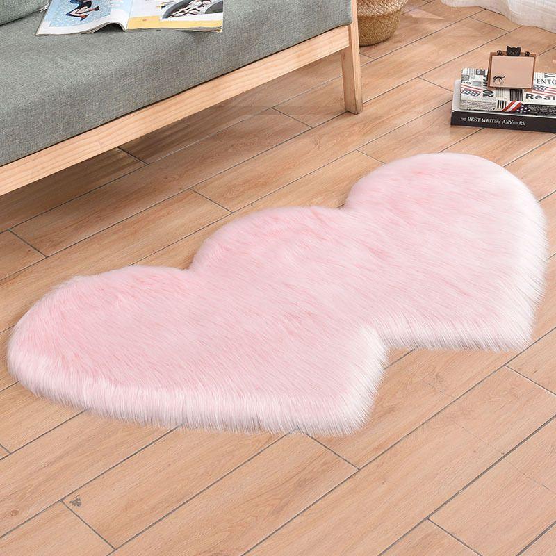 Bedside Carpet, Bedroom Simple Imitation Wool Carpet Bay Window Mat, Long Hair Floor Mat, Living Room Window Blanket