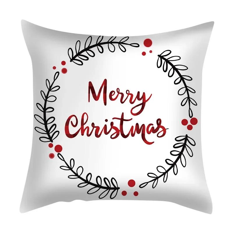 45cm Christmas Cushion Cover Christmas Home Decor Nordic style Christmas Cartoon Pillow Cover New Year Gift
