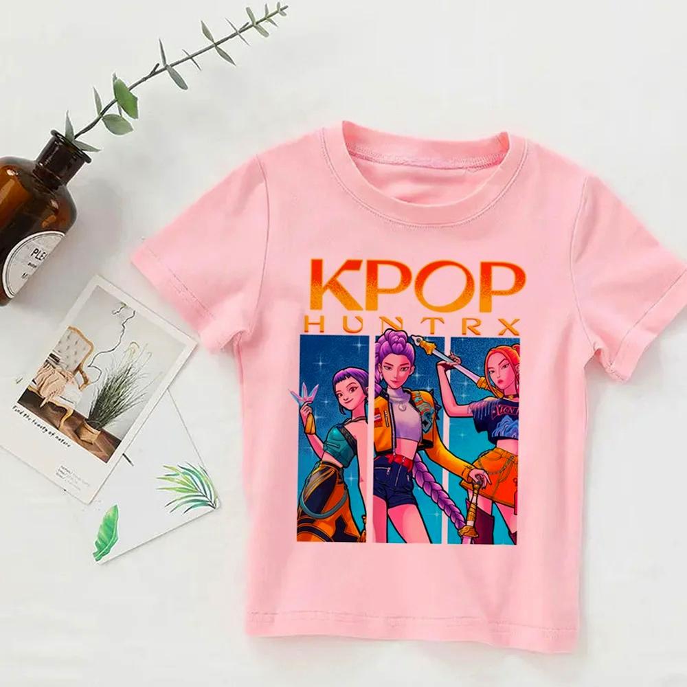 Παιδικό T-shirt KPop Demon Hunters 2025 Ταινία Crew Neck Κινούμενα Σχέδια Κορίτσια Αγόρια Μπλουζάκι Casual Μωρό Print Μόδα Casual Ρούχα Κοριτσιού