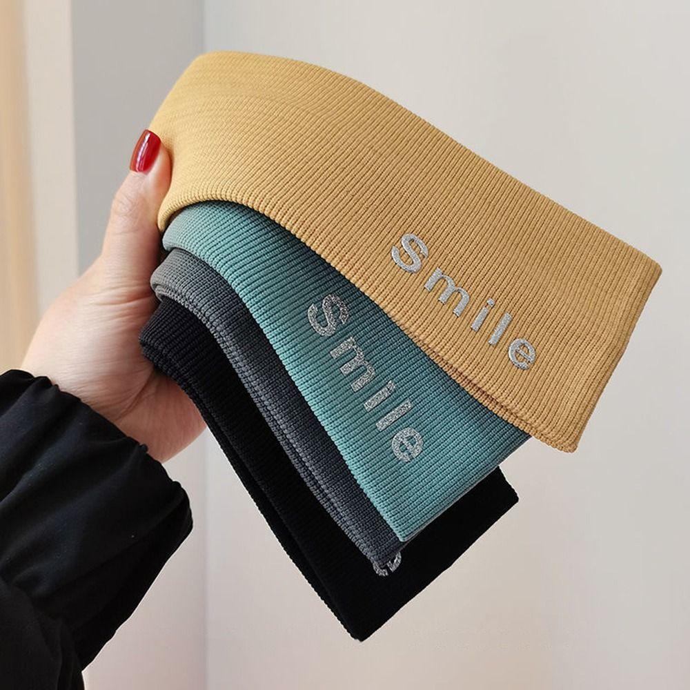 For Women Sweat Absorbing Knitted Headband Sports Hairband Korean Style Headband Hair Accessories