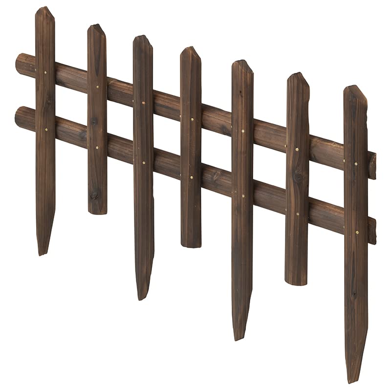 Takasho Tree Ring Fence, 84cm X 50cm, Natural Wood