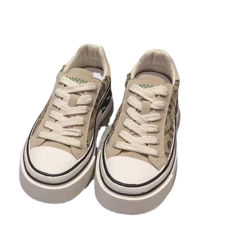 Fashion Women's Graphic Canvas Sneakers Women's Casual Shoes 2024 Autumn New Women's Sneakers Flat Lace Up Zapatos Mujer Chaussure Femme