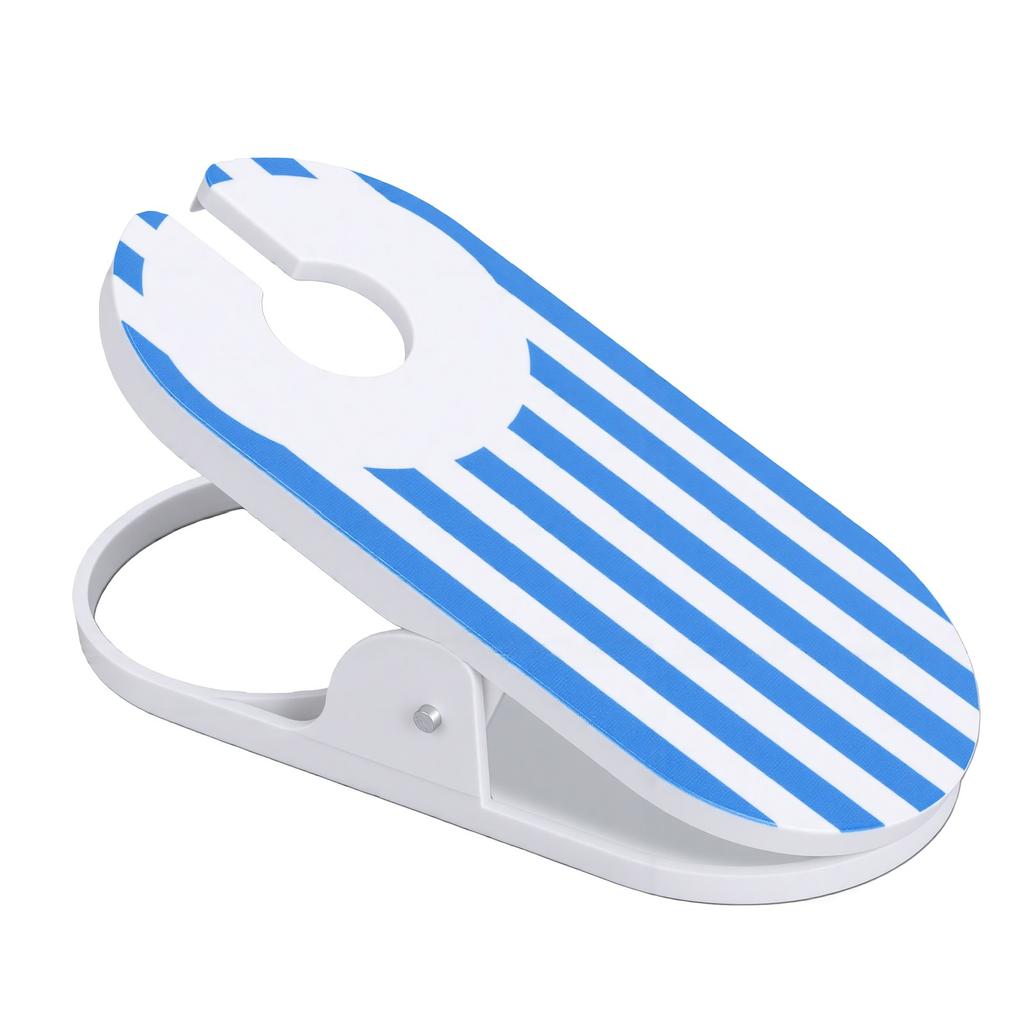 Cup Holder Clip On Drink Holder Adjustable Striped Clamp Beverage Holder for Outdoor Lounge Chair Pool Beach Chair
