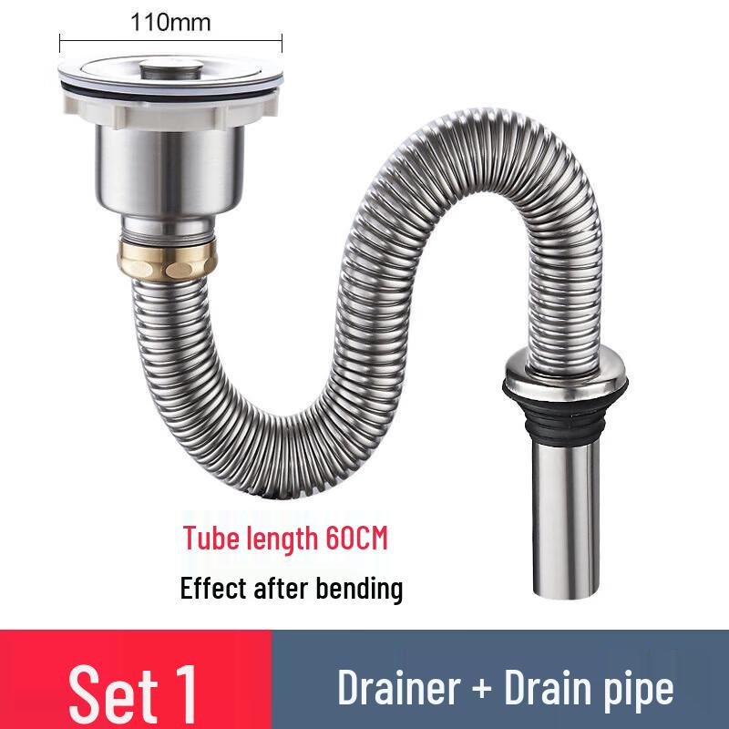 SOUPLV Kitchen Sink Drain Pipe Kit