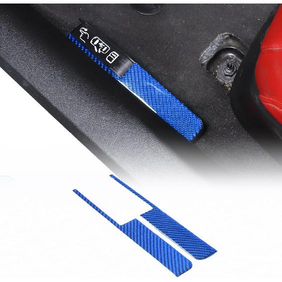 

Soft 3D Real Carbon Fiber Car Emergency Door Lock Switch Sticker Trim Compatible with Corvette C8 Stingray Z06 Z51 2020 2021 2022 2023 Interior синий