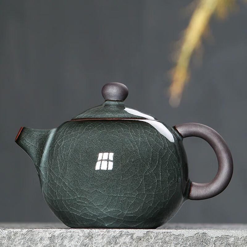 Ge Kiln Ice-Crackle Ceramic Xishi Teapot
