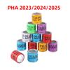 PHA 2025 8mm Pigeon Foot Ring Aluminum Plastic Material Bird Foot Ring with Numbers Multi-color Optional Bird Supplies 30Pcs