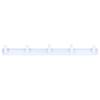 Wall Mounted Coat Rack Modern Stylish Coat Hanger Rack with 5 Hooks for Bathroom Living Room White