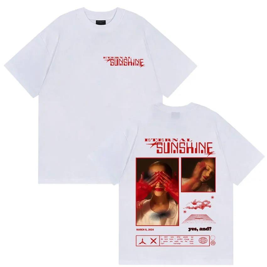 Singer Ariana Grande Tour Album 2026 Merch T-Shirt Men Women Fashion Pop Music Short Sleeve Shirt Casual Streetwear