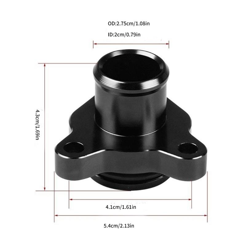 High Temperature Resistance Pipe Joint Radiator Hose Adapter Connector with Secure Clamping for 335i Vehicles Water Flow