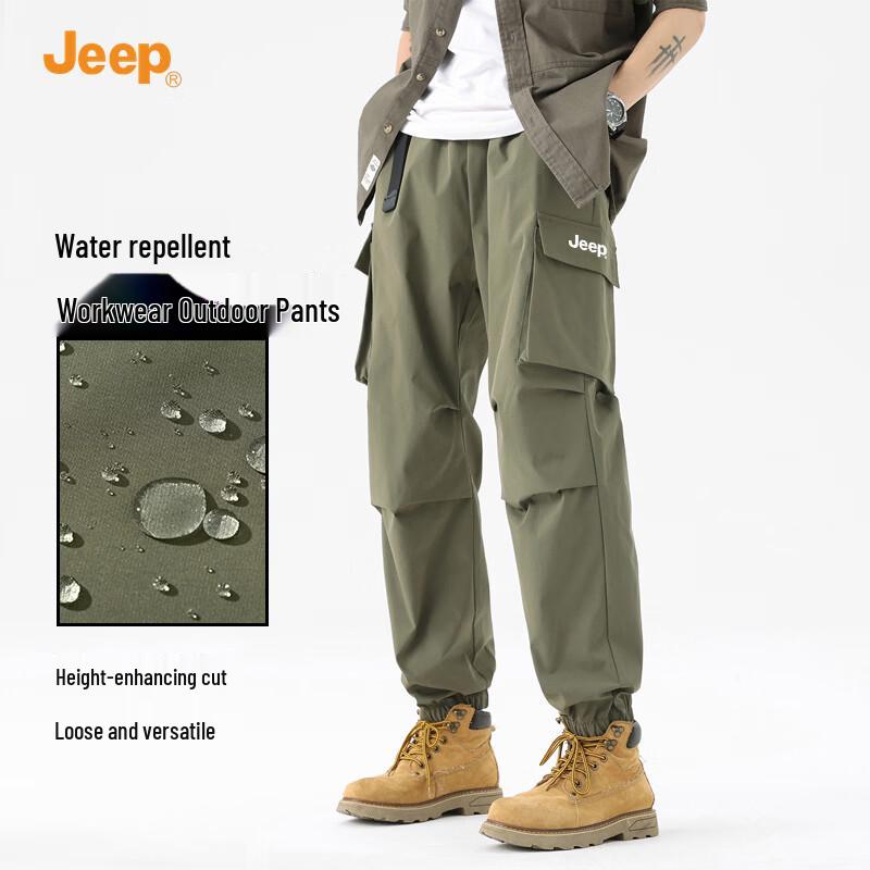 

JEEP Men s Water-Repellent Softshell Jogger Cargo Pants S