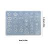 Professional Silicone Nail Mould Set With Detail Button Pattern for Personalize Nail Accessories