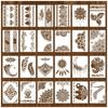 New Style, Vintage Lace, PET, Painting Templates, Colored Drawings, Graffiti, DIY Hollow Templates, Multifunctional Plastic Templates