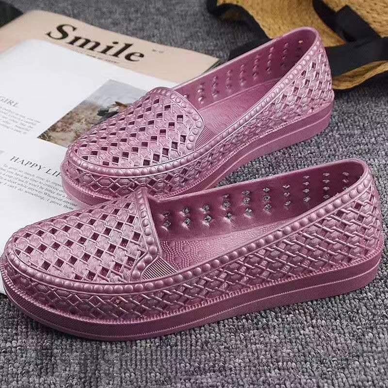 Dámské lehké protiskluzové prodyšné PVC sandály: Ideální pro letní svrchní oblečení