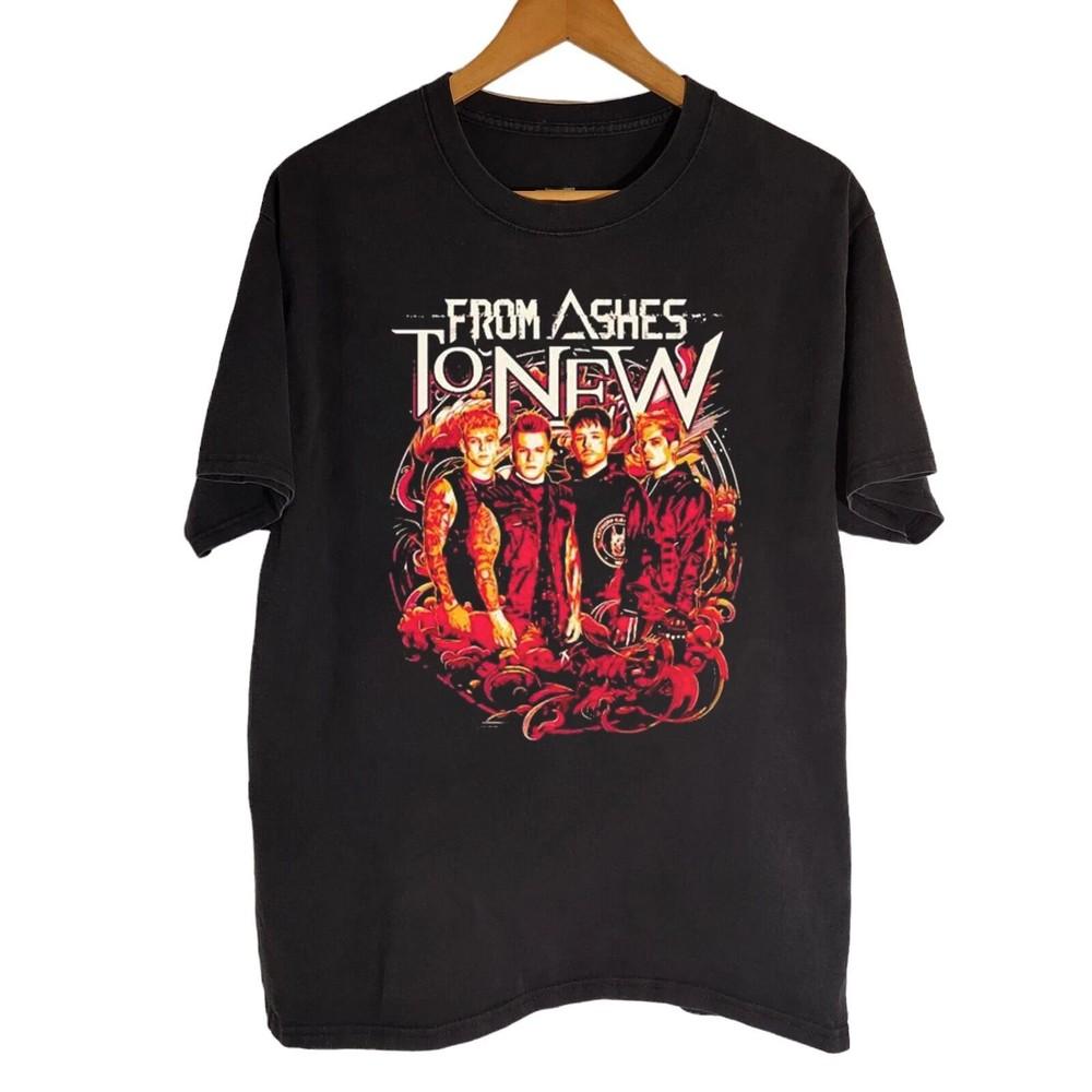 From Ashes To New Band Collection T Shirt Black All Size S-5XL Unisex T-Shirt XL