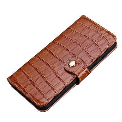 Iphone 16 15 14 Plus 13 12 11 Pro Max Mini için Lüks Snap Kilitli Cüzdan Kılıfları Gerçek Deri Yumuşak Kılıf Funda Kılıf