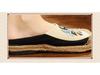 Taigu Mi Ma Peking Opera Face Embroidered Espadrilles: Handmade Cloth Shoes, Linen, Mori Girl Style.