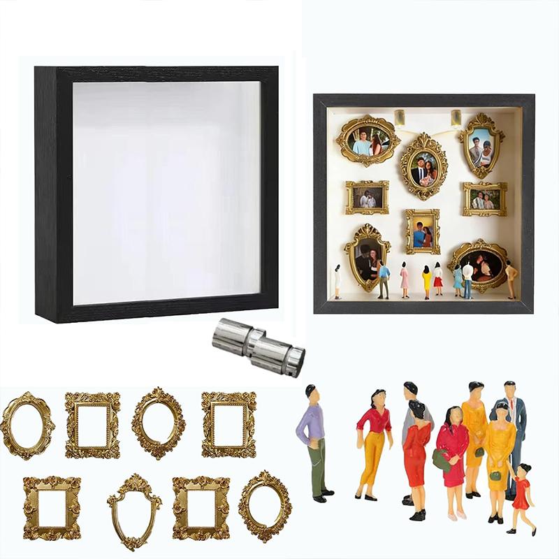 

Diy Mini Museum Silhouette Box, Shadow Box Frame Display Case, Personalized Po Shadow Boxes Display