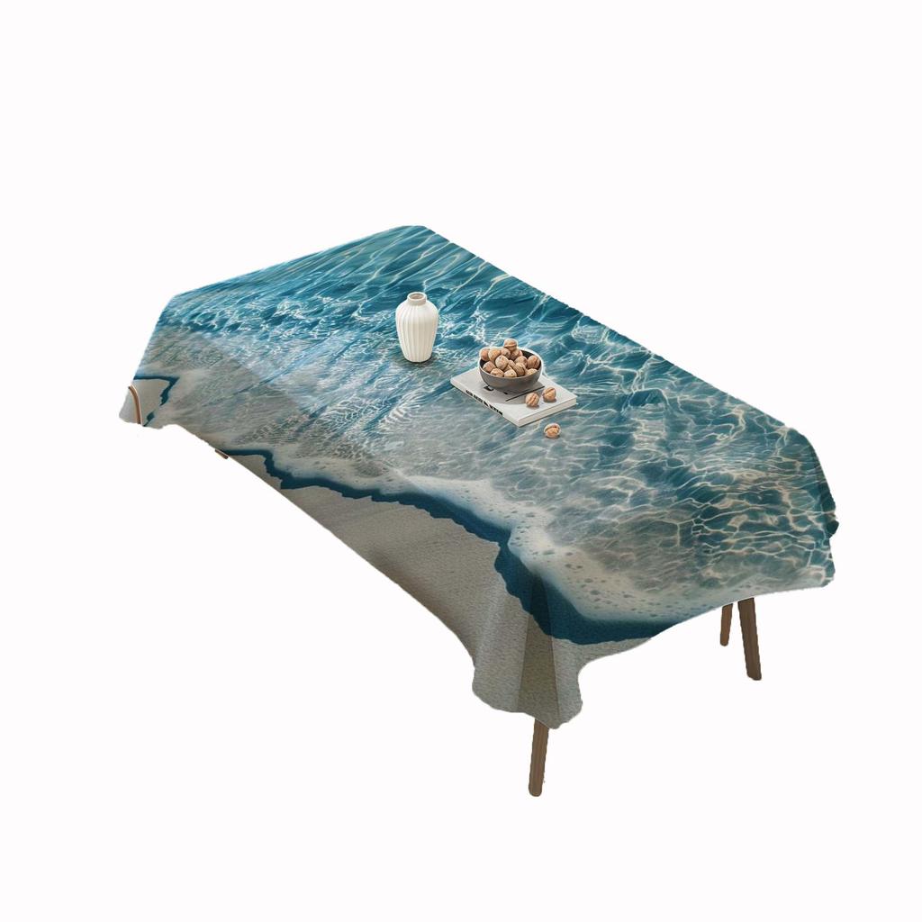 Ocean Series Polyester Tablecloth: European Style Dining & Festival Decor for Home and Hotel.