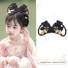 Jade Rabbit Hanfu Wig: Children's Ancient Style Tang Dynasty Updo with Hair Padding and Bun Headdress