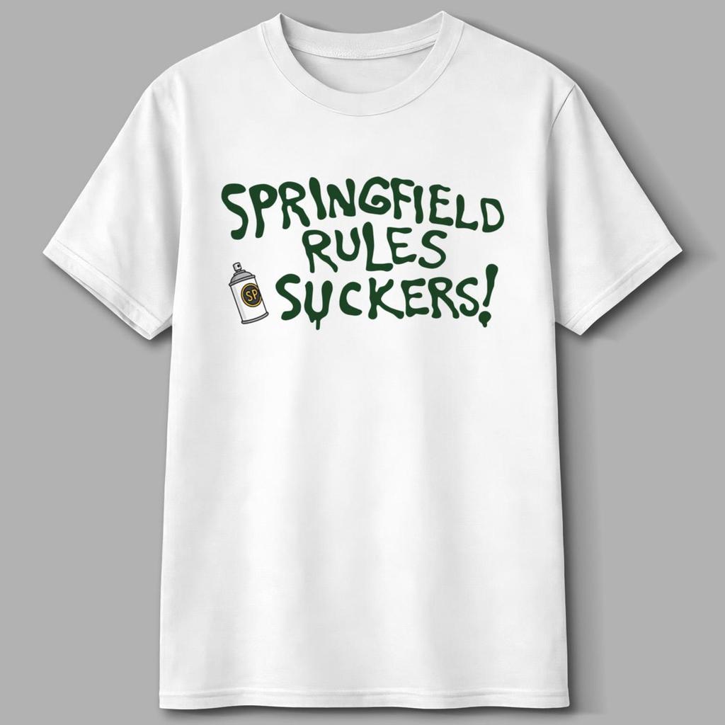 Springfield Rules Suckers, Simpsons T-Shirt and kids tshirt, Retro 90s Tee