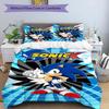 3pcs Duvet Cover Set (1*Duvet Cover + 2*Pillowcase, Without Core), Sonic Print Bedding Set, Bedroom Decor, All‑Season, Birthday Gift