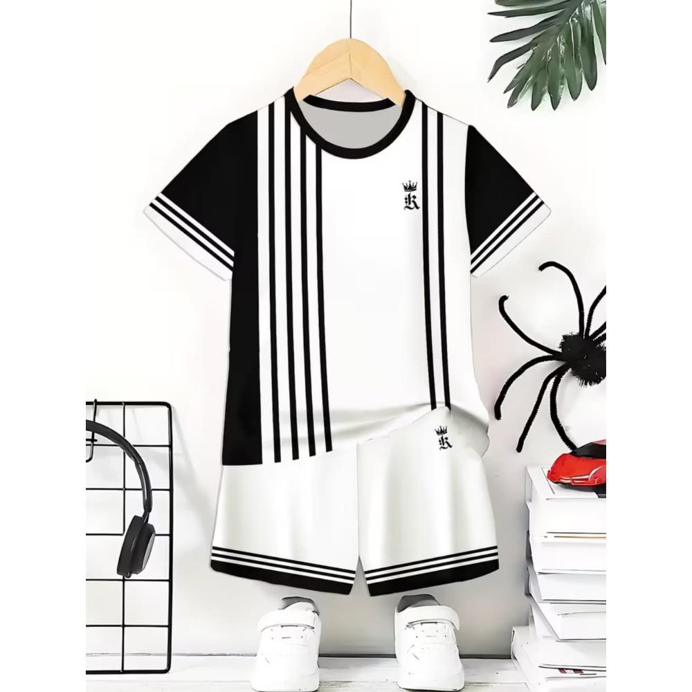 

Summer children s sports and leisure clothing, comfortable short sleeved shorts 150