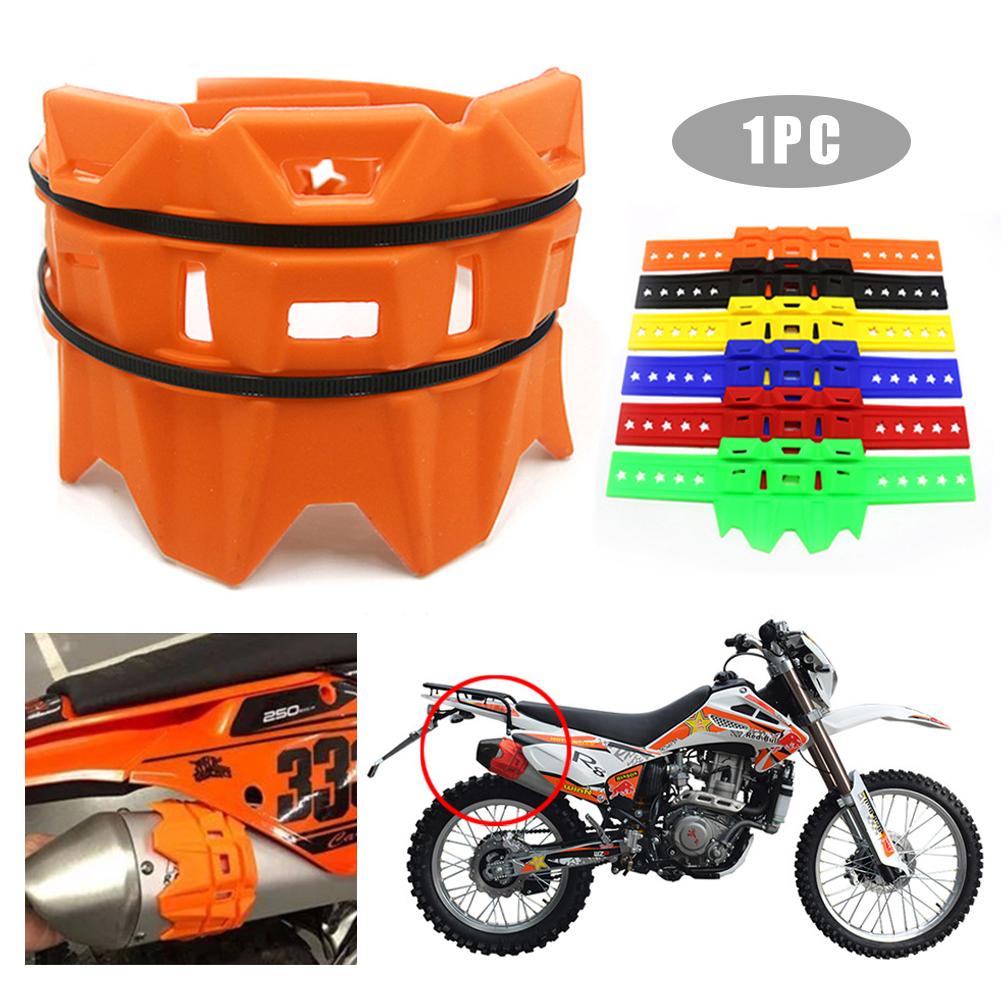 1 pz Moto Silenziatore Rotondo Ovale Silenziatore di Scarico Della Copertura Della Protezione Per HONDA CRF 450X/250LX/250L Per YAMAHA YZ 125 250 426F