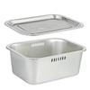 Bacinella Portatile per Lavare i Piatti in Acciaio Inossidabile, Vasca Multiuso per Lavello da Cucina, Bacinella per Lavare Verdure