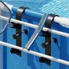 Schwimmbad Skimmer Halterung Verstellbare Stange Aufhänger Organisation von Poolzubehör Und Reinigungswerkzeugen Haken für Laub Schmutz Entferner Bürste