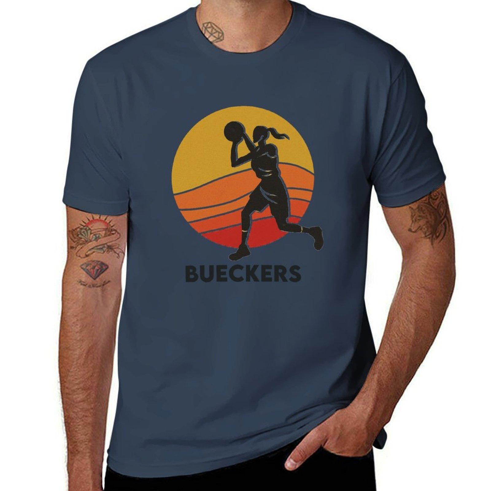 Bueckers Retro Sunset Silhouette Tshirt Novelty Print Casual Tee Shirt S
