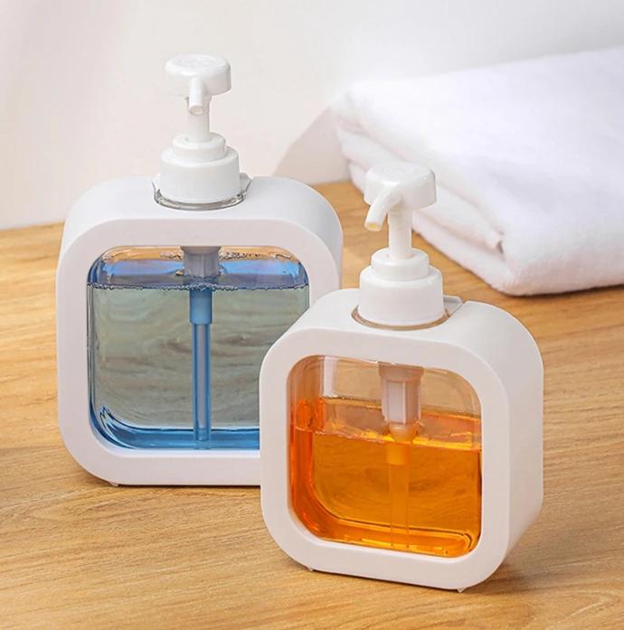 300/500ml Badkamer Zeepdispensers Hervulbare Lotion Shampoo Douchegel Houder Draagbare Reizen Dispenser Lege Bad Pomp Fles