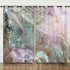 Curtains Nordic Style Marble Texture Bedroom Curtains Digital Printing Blackout Curtains No Punching