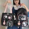 Children's Schoolbags Elementary School Girls Junior High School College Students Two Piece Set Large Capacity Backpacks