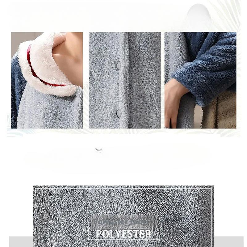 Thickened Warm Flannel Pajamas Woman Winter Student Cartoon Nightwear Long Sleeve Long Trousers Ladies Sleepwear 2PCS