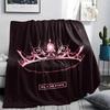1pz Coperta in Flanella con Stampa Blackpink, Alta Qualità per Tutte le Stagioni, Arredamento per la Casa, Calore e Comfort, Perfetta per Regali di Natale