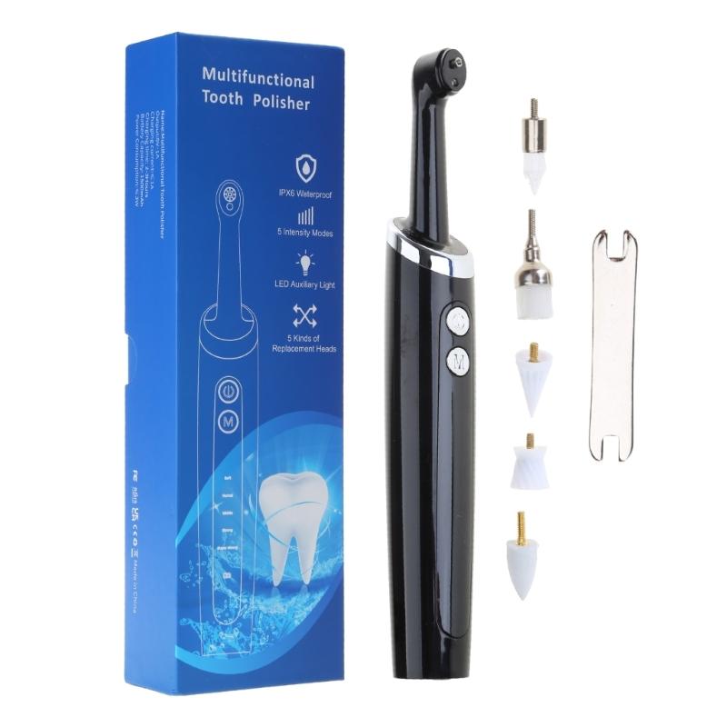 Professional Teeth Whitening Tool 5 Adjustable Modes Rechargeable Tooth Polisher