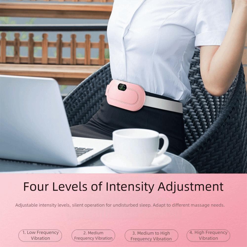 LED Display Smart Menstrual Heating Pad 4 Gear Massage Women Belly Warmer  Body Shaping